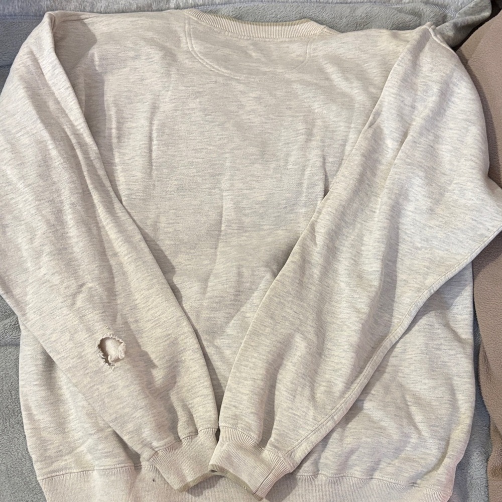 Men's Beige Graphic Sweater - Picture 5 of 6